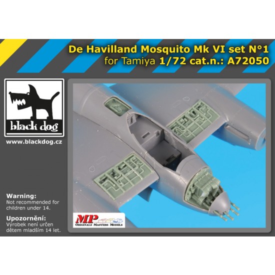 1/72 De Havilland Mosquito Mk VI Detail Set Vol.1 for Tamiya kits