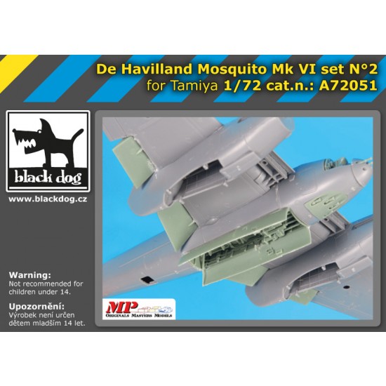 1/72 De Havilland Mosquito Mk VI Detail Set Vol.2 for Tamiya kits