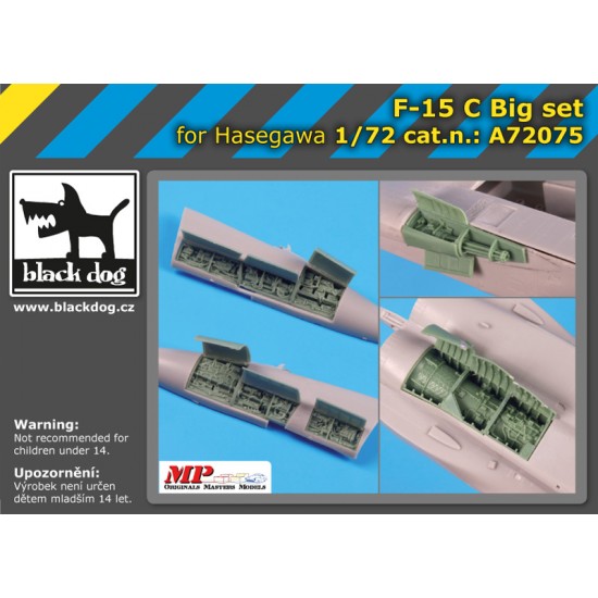 1/72 McDonnell Douglas F-15 C Eagle Super Detail Set for Hasegawa kits