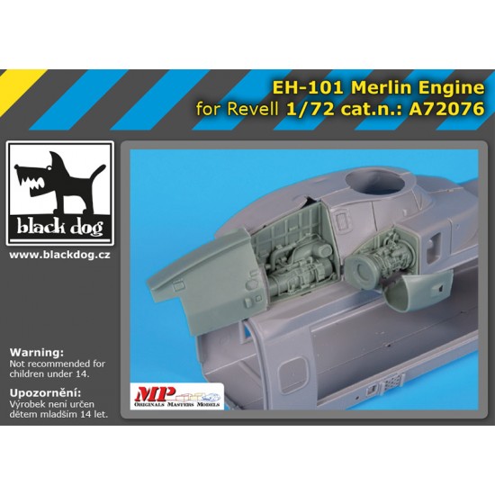 1/72 AgustaWestland AW101 (EH-101) Merlin Engine for Revell kits