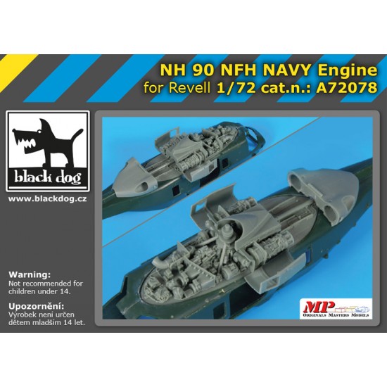 1/72 NHIndustries NH-90NFH Navy Engine for Revell kits
