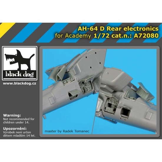 1/72 Boeing AH-64 D Apache Rear Electronics for Academy kits