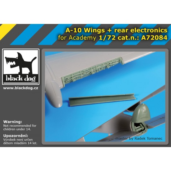 1/72 Fairchild Republic A-10 Thunderbolt II Wings & Rear Electronics for Academy kits