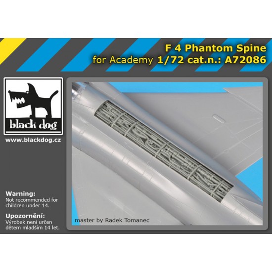 1/72 McDonnell Douglas F-4 Phantom Spine for Academy kits