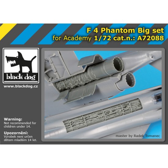 1/72 McDonnell Douglas F-4 Phantom Super Detail set for Academy kits