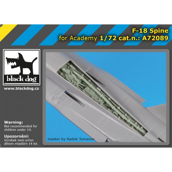 1/72 McDonnell Douglas F-18 Hornet Spine for Academy kits