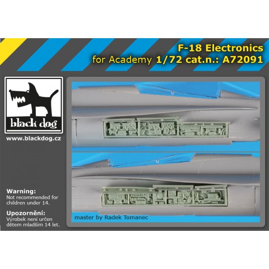 1/72 McDonnell Douglas F-18 Hornet Electronic for Academy kits