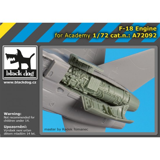 1/72 McDonnell Douglas F-18 Hornet Engine for Academy kits