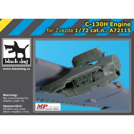 1/72 Lockheed C-130H Hercules Engine for Zvezda kits