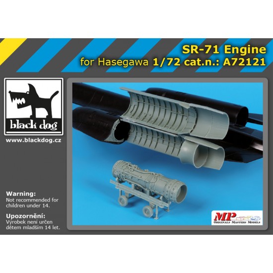 1/72 Lockheed SR-71 Blackbird Engine for Hasegawa kits