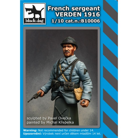 1/10 French Sergeant in Battle of Verdun 1916 WWI Bust