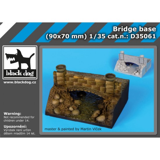 1/35 Bridge Diorama Base (90mm x 70mm)