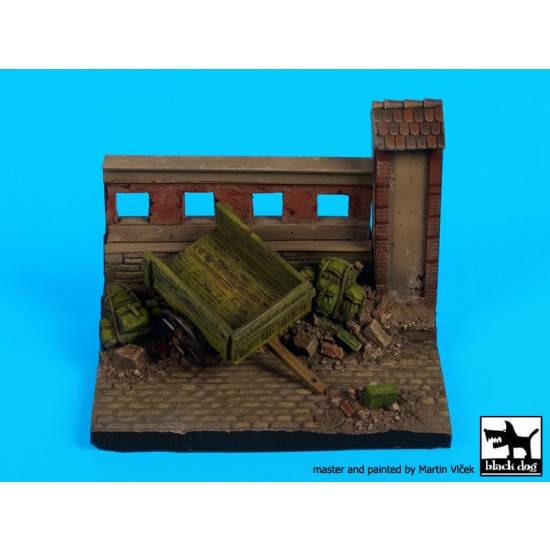 1/35 Hue Street in Vietnam 1968 Diorama Base (Size: 100mm x 80mm)