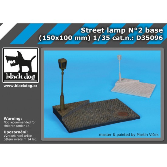 1/35 Street Lamp Vol.2 Base (150 x 100 mm)