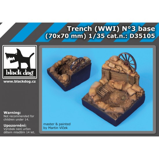 1/35 WWI Trench Base Vol. 3 (70mm x 70mm)
