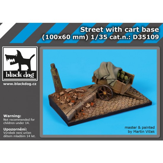 1/35 Street with Cart Base (100 x 60mm)