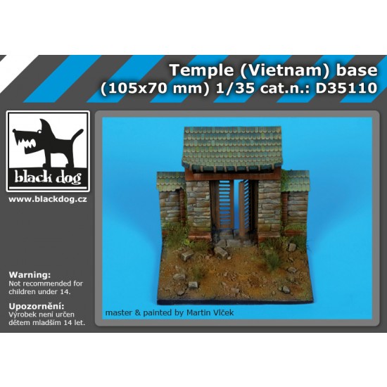 1/35 Temple (Vietnam ) Diorama Base (105 x 70mm)