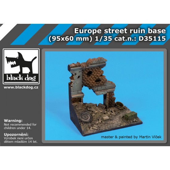 1/35 Europe Street Ruin Base (95mm x 60mm)