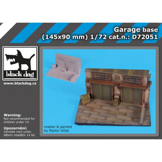 1/72 Garage Base (145 x 90mm)
