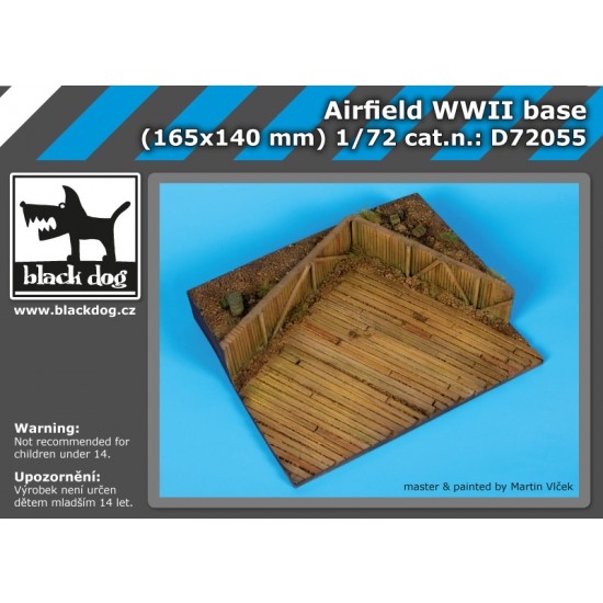 1/72 WWII Airfield Diorama Base (165 x 140mm)