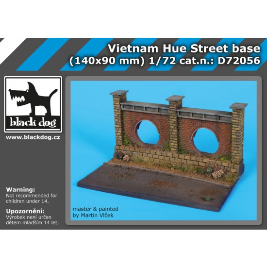 1/72 Vietnam Hue Street Diorama Base (140 x 90mm)