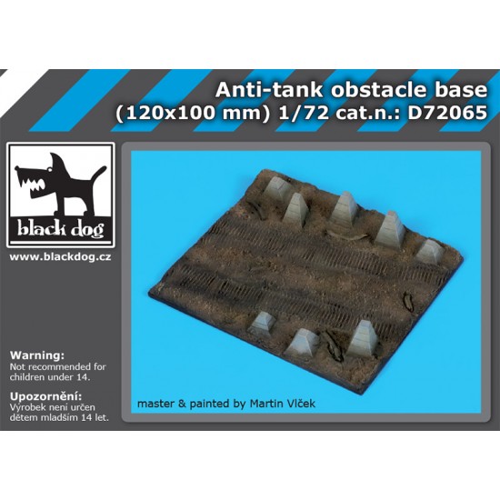 1/72 Anti-tank Obstacle Base (120mm x 100mm)