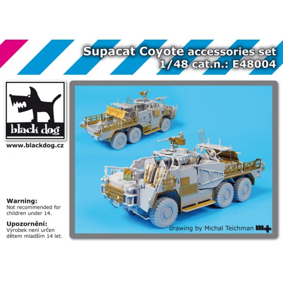 1/48 British Supacat Coyote TSV-L (Tactical Support Vehicle Light) Accessories set