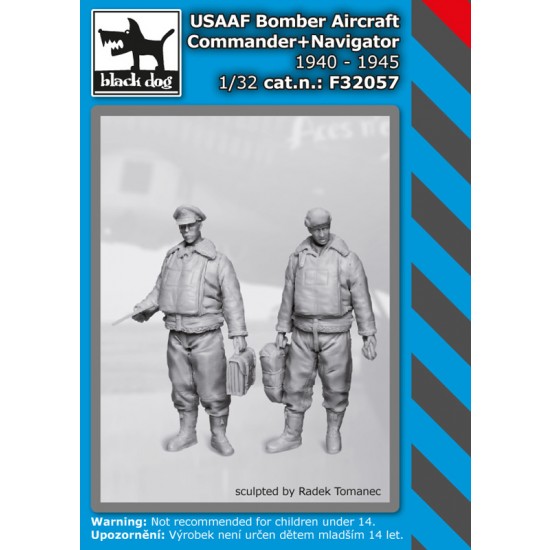 1/32 USAAF Bomber Aircraft Commander & Navigator (2 figures)