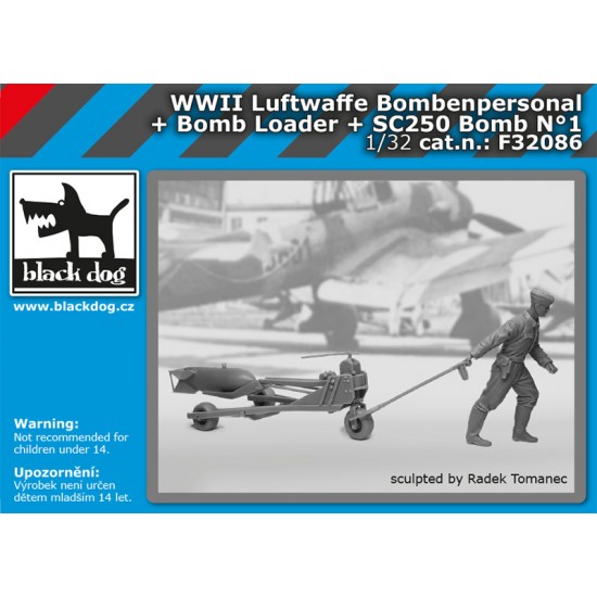 1/32 WWII Luftwaffe Bombenpersonal, Bomb Loader & SC250 Bomb Vol. 1