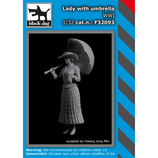 1/32 WWI Lady with Umbrella