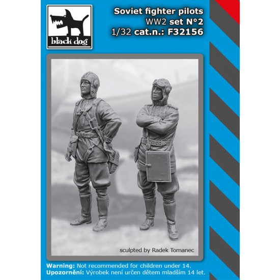 1/32 WWII Soviet Fighter Pilots Set Vol.2 (2 figures)
