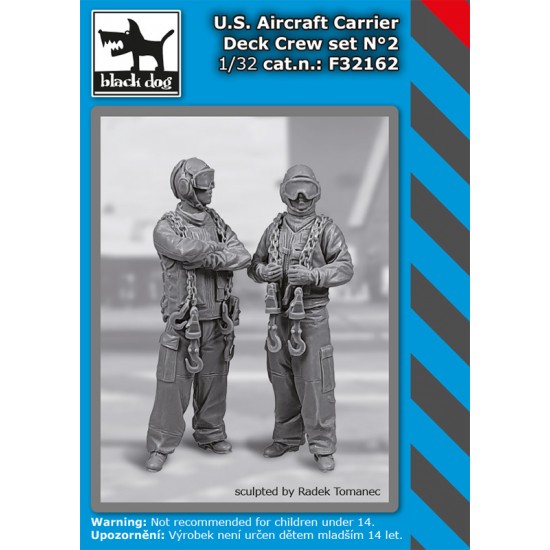 1/32 US Aircraft Carrier Deck Crew Set Vol.2 (2 figures)