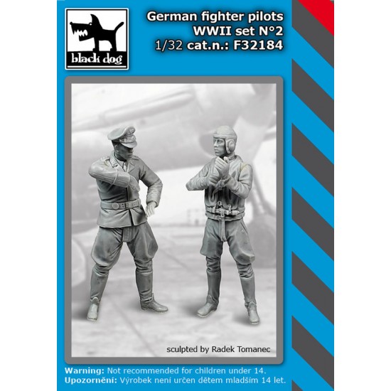 1/32 German Fighter Pilots Ww Ii Set Vol.2