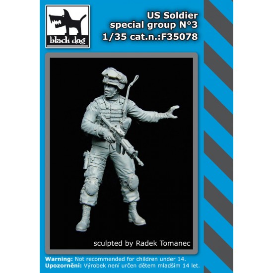 1/35 US Soldier Special Group Recon Scout XT Reconnaissance Robot No.3 (1 Figure)