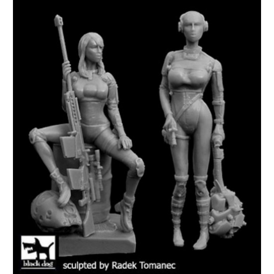 1/35 Women Hunters Cyborgs Set (2 figures)