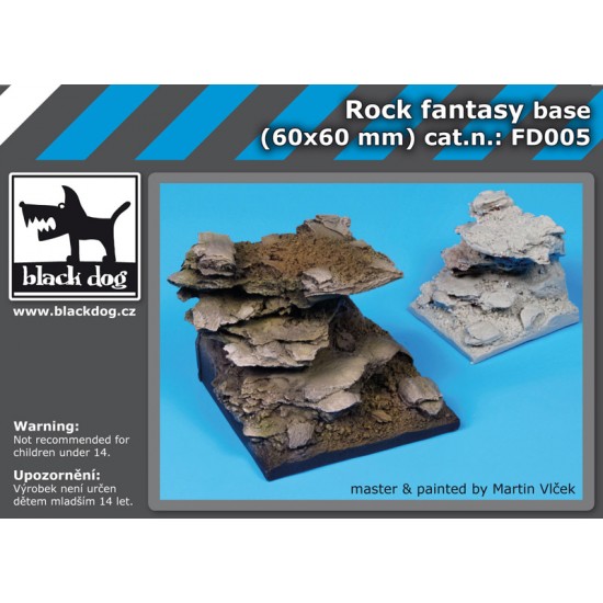 Rock Fantasy Diorama Base (60mm x 60mm)