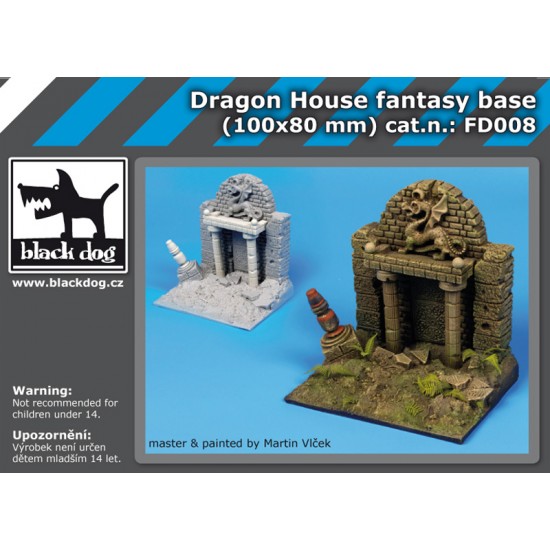 Dragon House Fantasy Diorama Base (100mm x 80mm)