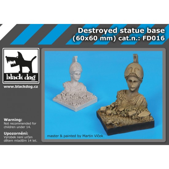 Destroyed Statue Base (60 x 60mm)
