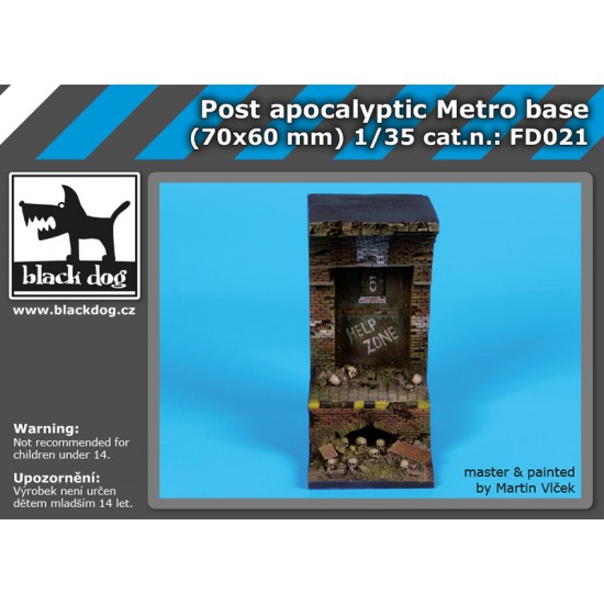 1/35 Post Apocalyptic Metro Base (70 x 60mm)