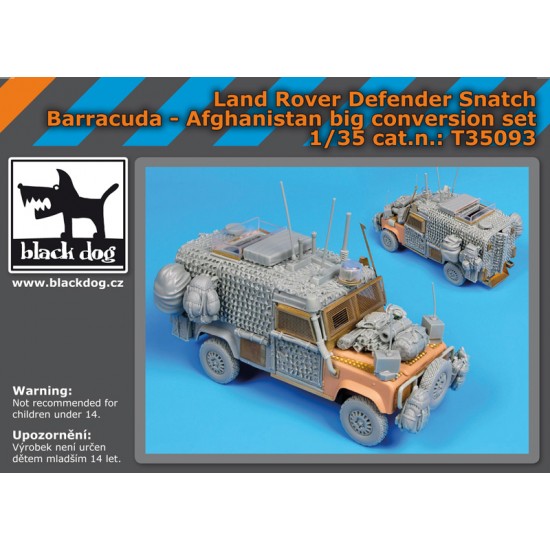 1/35 Land Rover Defender Snatch Barracuda Afghanistan Big Conversion set for HobbyBoss kit