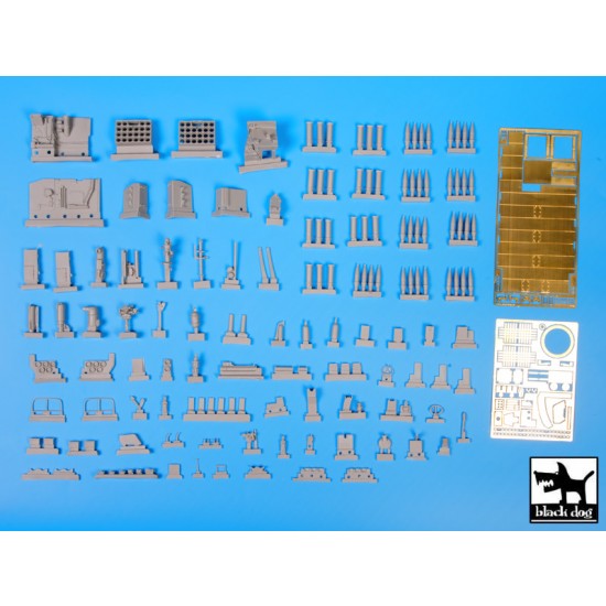 Black Dog 1/35 M109A2 SP Howitzer Interior Set - Resin & Photo-Etch Details For AFV Club Kit