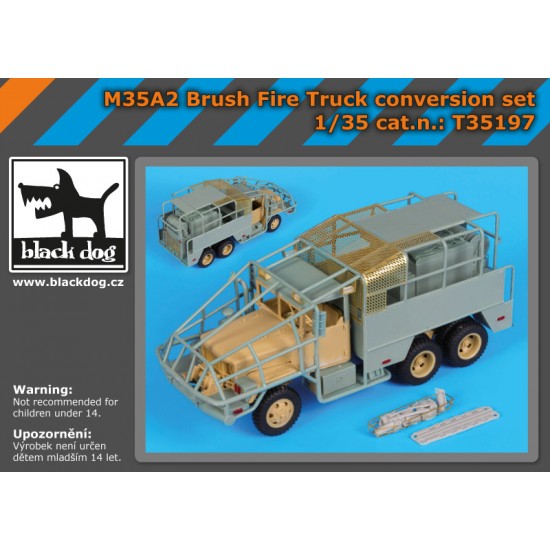 1/35 M35A2 Brush Fire Truck Conversion Set for AFV Club #AF35004 