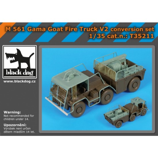 1/35 M561 Gama Goat Fire Truck V2 Conversion Set