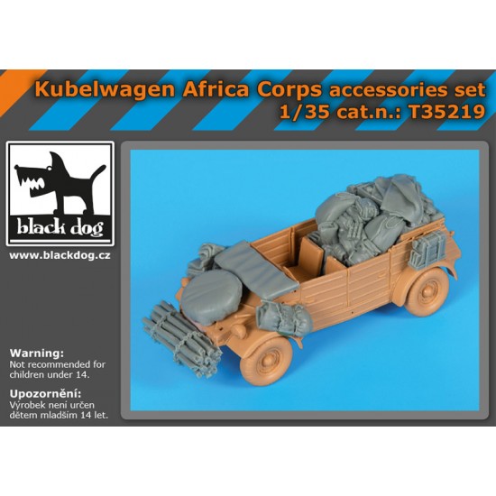1/35 Kubelwagen Africa Corps Stowage Set for Tamiya kits