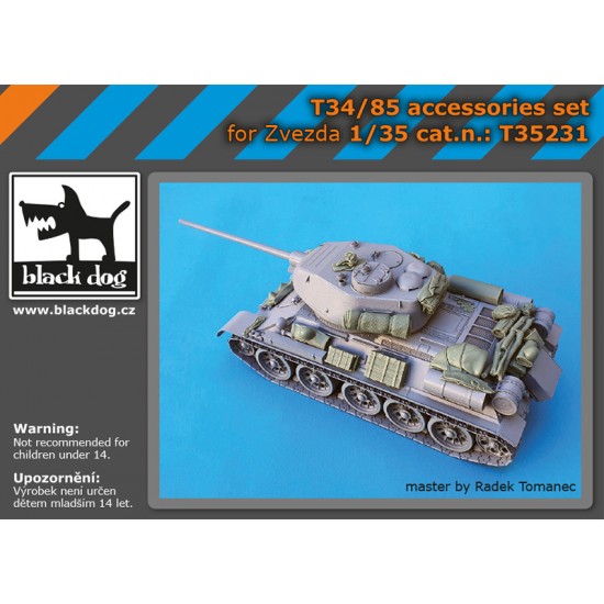 1/35 Soviet T-34-85 Medium Tank Detail Set for Zvezda kits