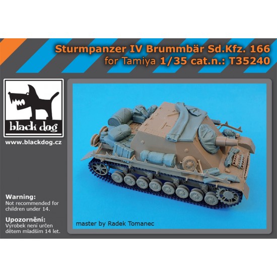 1/35 Sturmpanzer IV Brummbar SdKfz. 166 Detail set for Tamiya kits