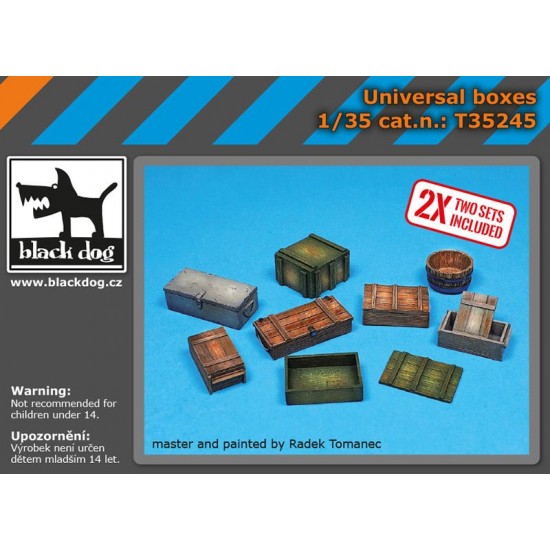 1/35 WWII Universal Boxes Accessories set