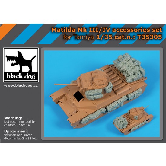1/35 Matilda MK III/IV Accessories set for Tamiya kit