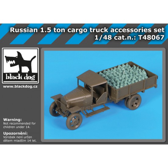 1/48 Russian 1.5 Ton Cargo Truck Accessories Set for Tamiya #32548