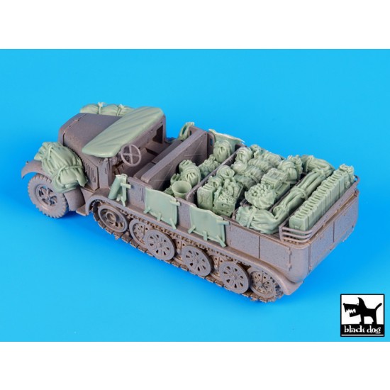 1/72 SdKfz.7 Half-Track Stowage/Accessories set for Revell kit